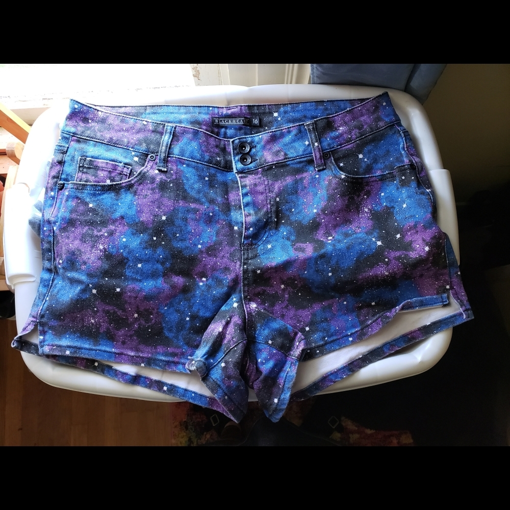 Blackheart Galaxy Shorts Size 16